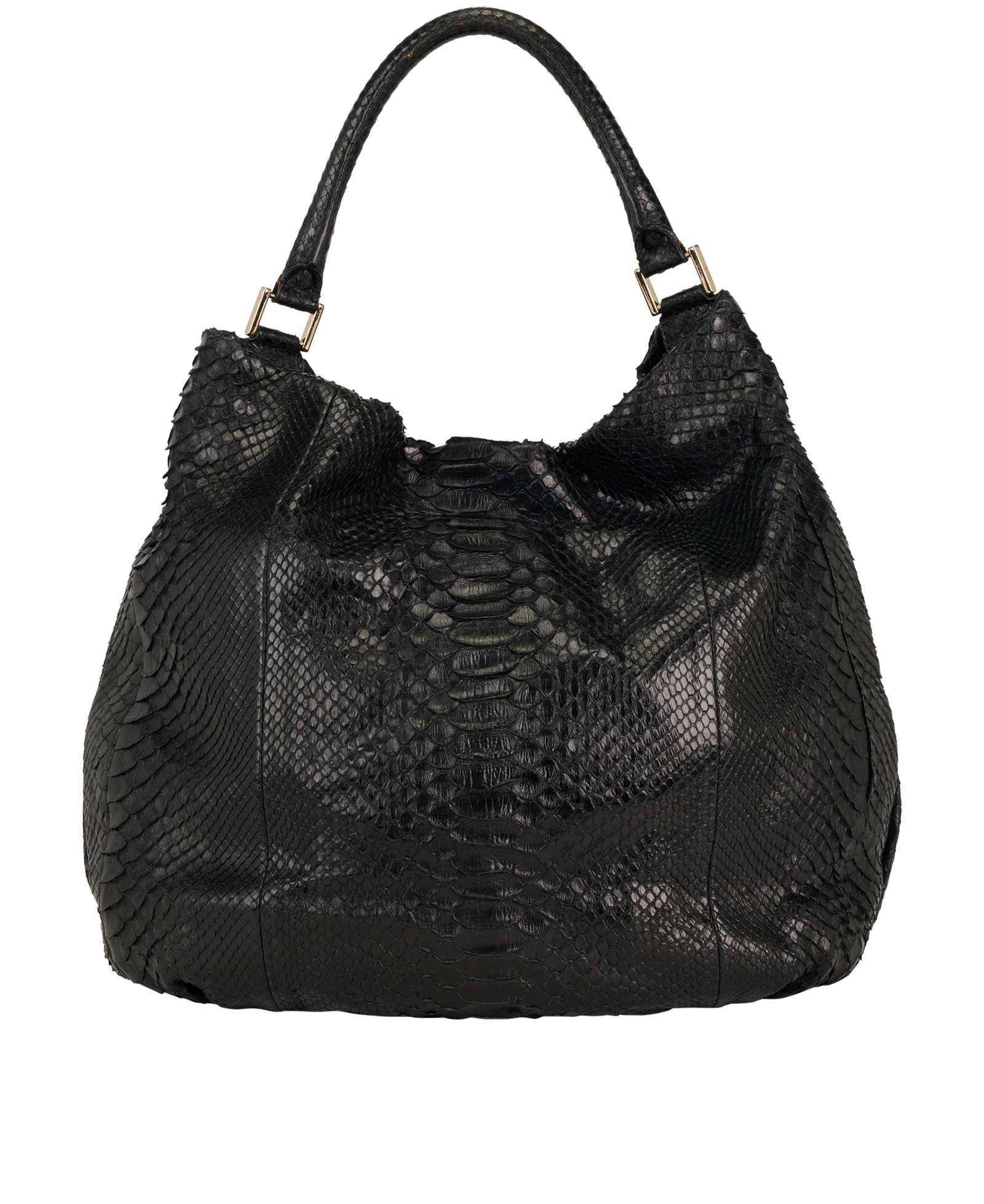 Slouch Tote, &pound;150, Handbags, Black, Leather, Back view